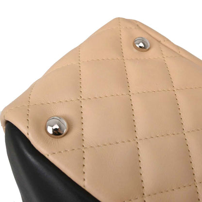 Chanel Beige Calfskin Cambon Ligne Bowling Bag 27