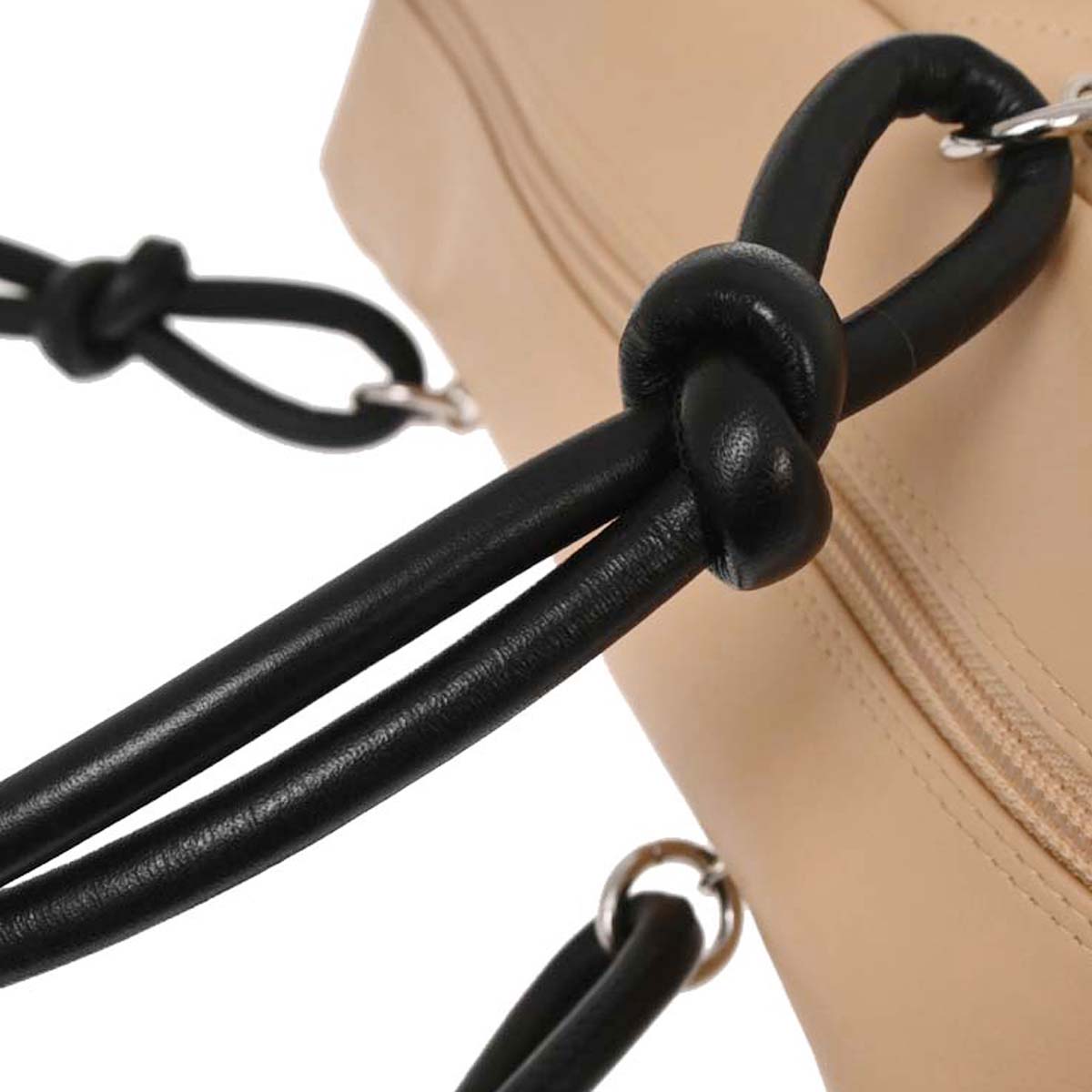 Chanel Beige Calfskin Cambon Ligne Bowling Bag 27