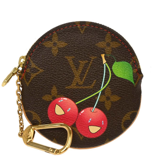 Louis Vuitton Cherry Porte Monnaie Rond Coin Case Wallet M95043