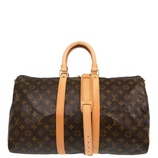 Louis Vuitton Monogram Keepall Bandouliere 45 Duffle Bag M41418