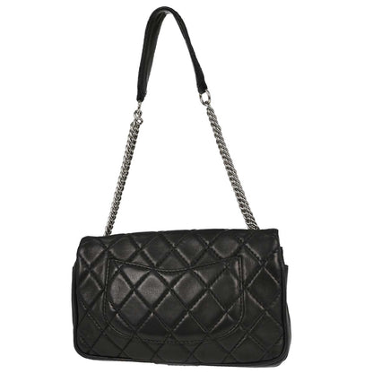 Chanel 2006-2008 Black Lambskin Secret Label Flap Handbag