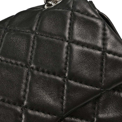 Chanel 2006-2008 Black Lambskin Secret Label Flap Handbag