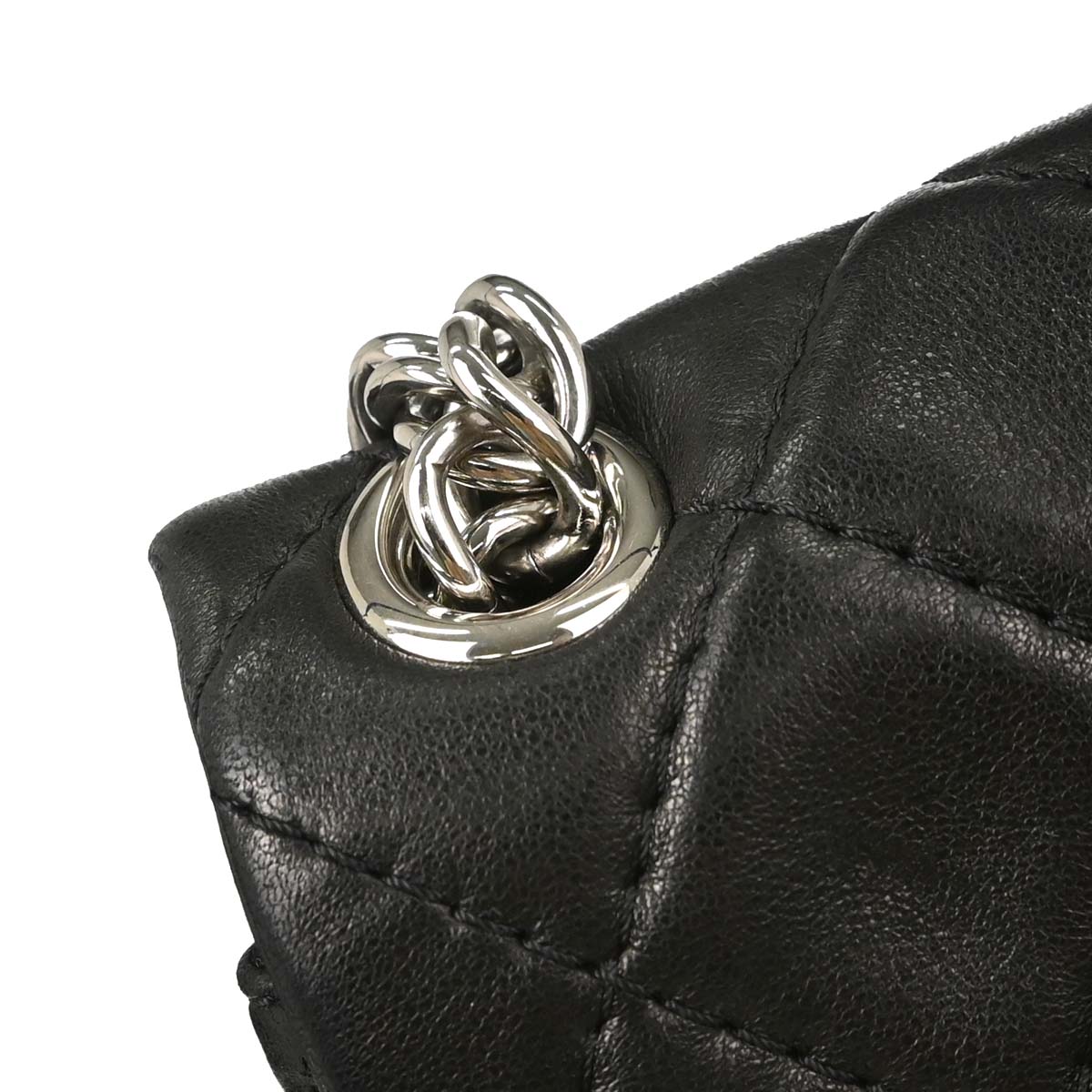 Chanel 2006-2008 Black Lambskin Secret Label Flap Handbag