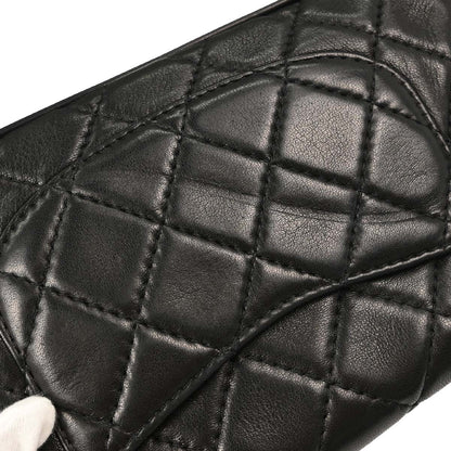 Chanel 2006-2008 Black Lambskin Secret Label Flap Handbag
