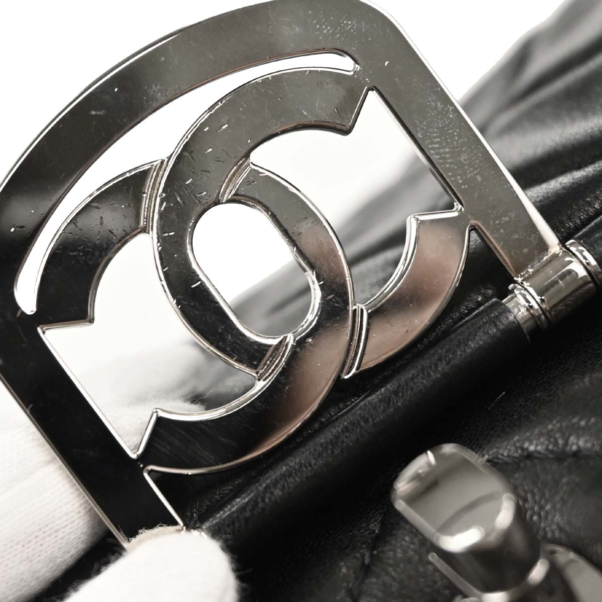 Chanel 2006-2008 Black Lambskin Secret Label Flap Handbag