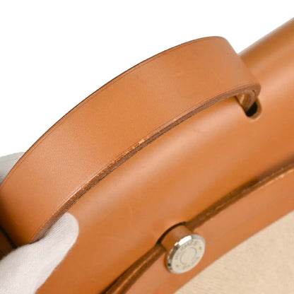 Hermes Beige Toile H Herbag a Dos 2 in 1 Backpack