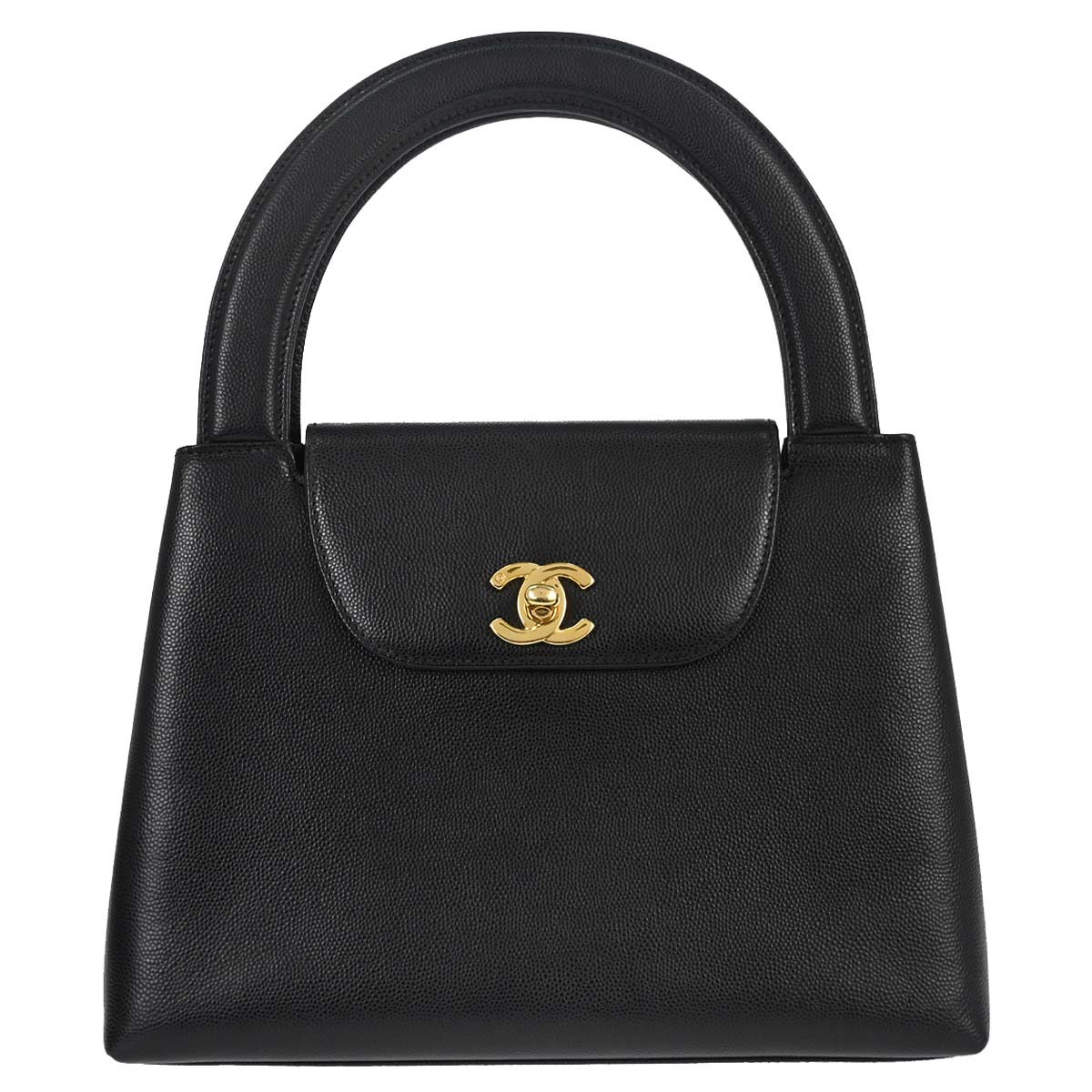 Chanel Black Caviar Skin Handbag