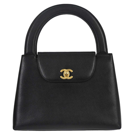 Chanel Black Caviar Skin Handbag