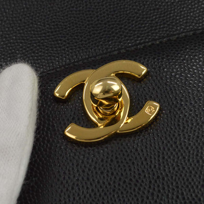 Chanel Black Caviar Skin Handbag