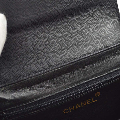 Chanel Black Caviar Skin Handbag