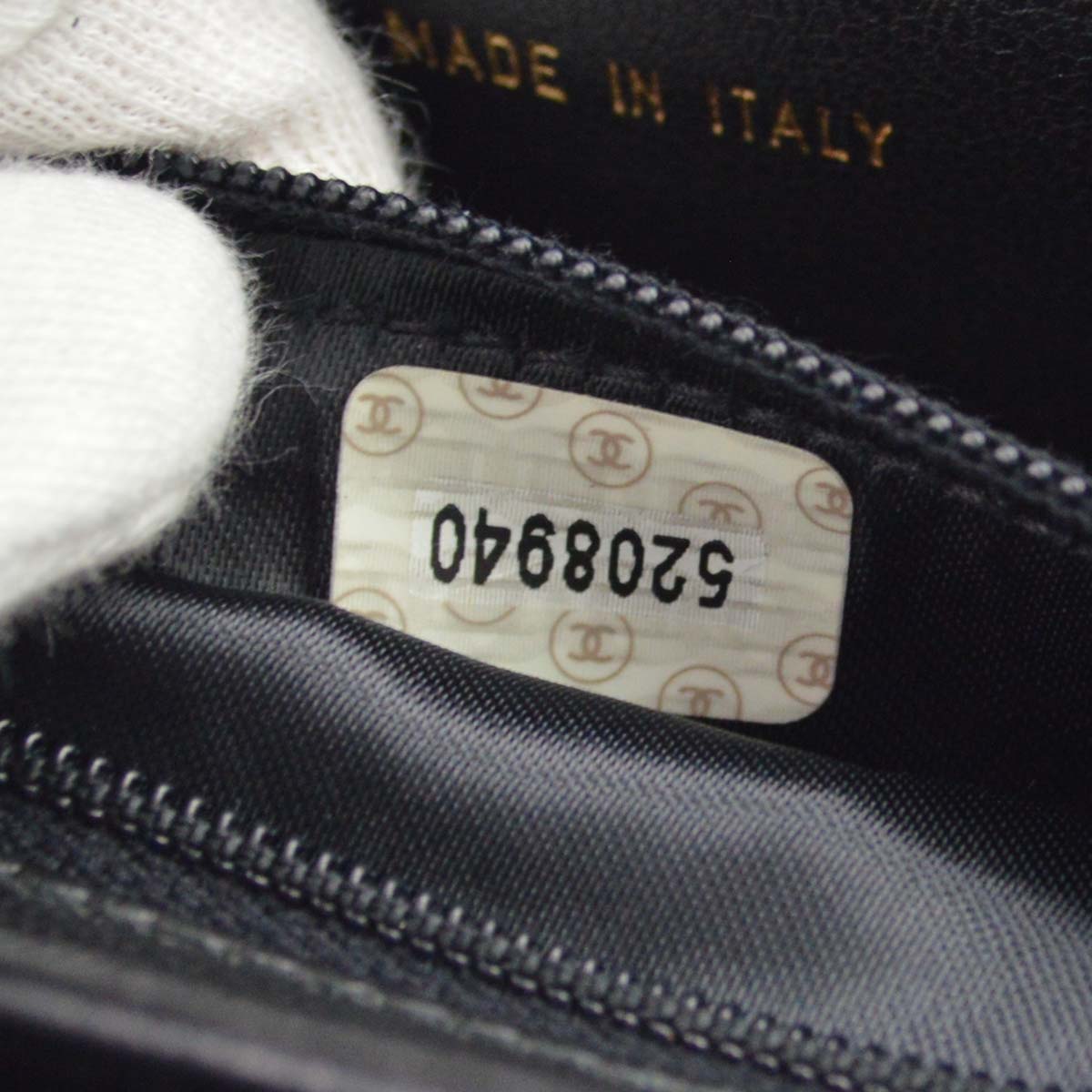 Chanel Black Caviar Skin Handbag