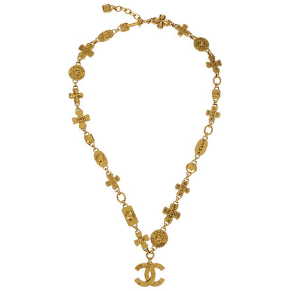 Chanel Gold Chain CC Pendant Necklace 99A