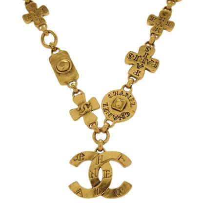 Chanel Gold Chain CC Pendant Necklace 99A
