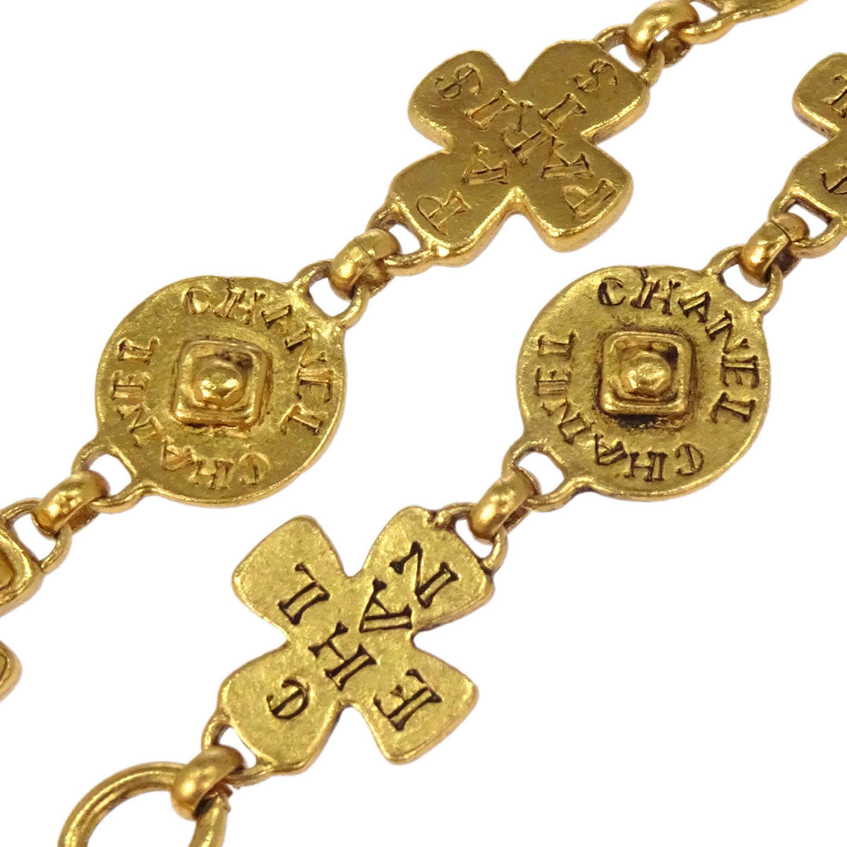 Chanel Gold Chain CC Pendant Necklace 99A