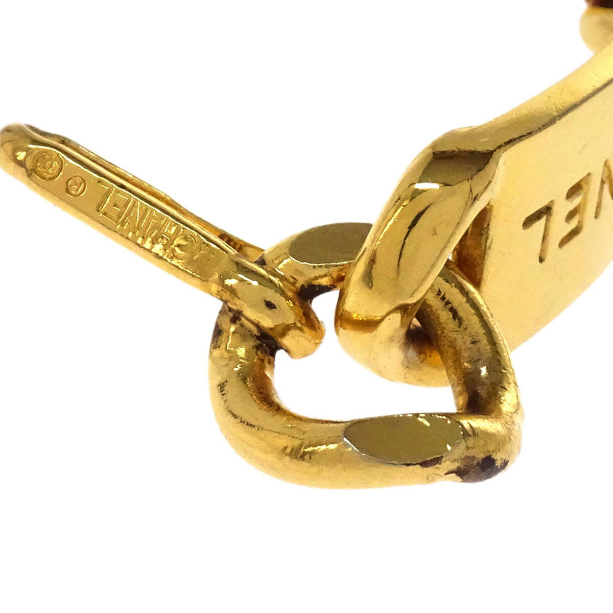 Chanel Chain Belt Medallion Gold Red Small Good