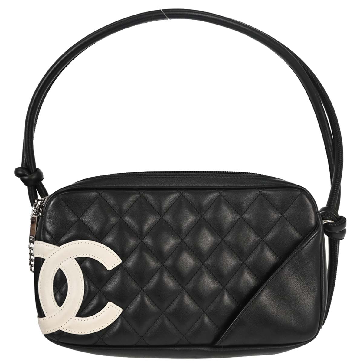 Chanel 2005-2006 Black Calfskin Cambon Ligne Handbag