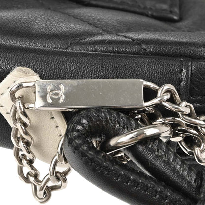 Chanel 2005-2006 Black Calfskin Cambon Ligne Handbag