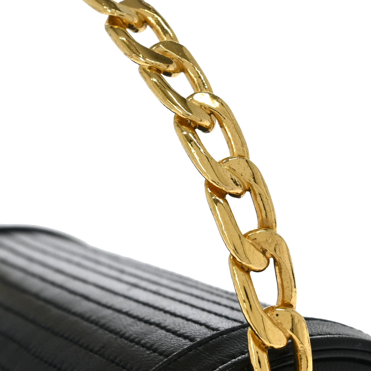 Chanel Black Lambskin Vanity Handbag