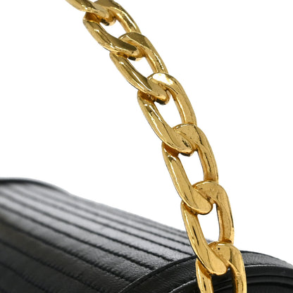 Chanel Black Lambskin Vanity Handbag