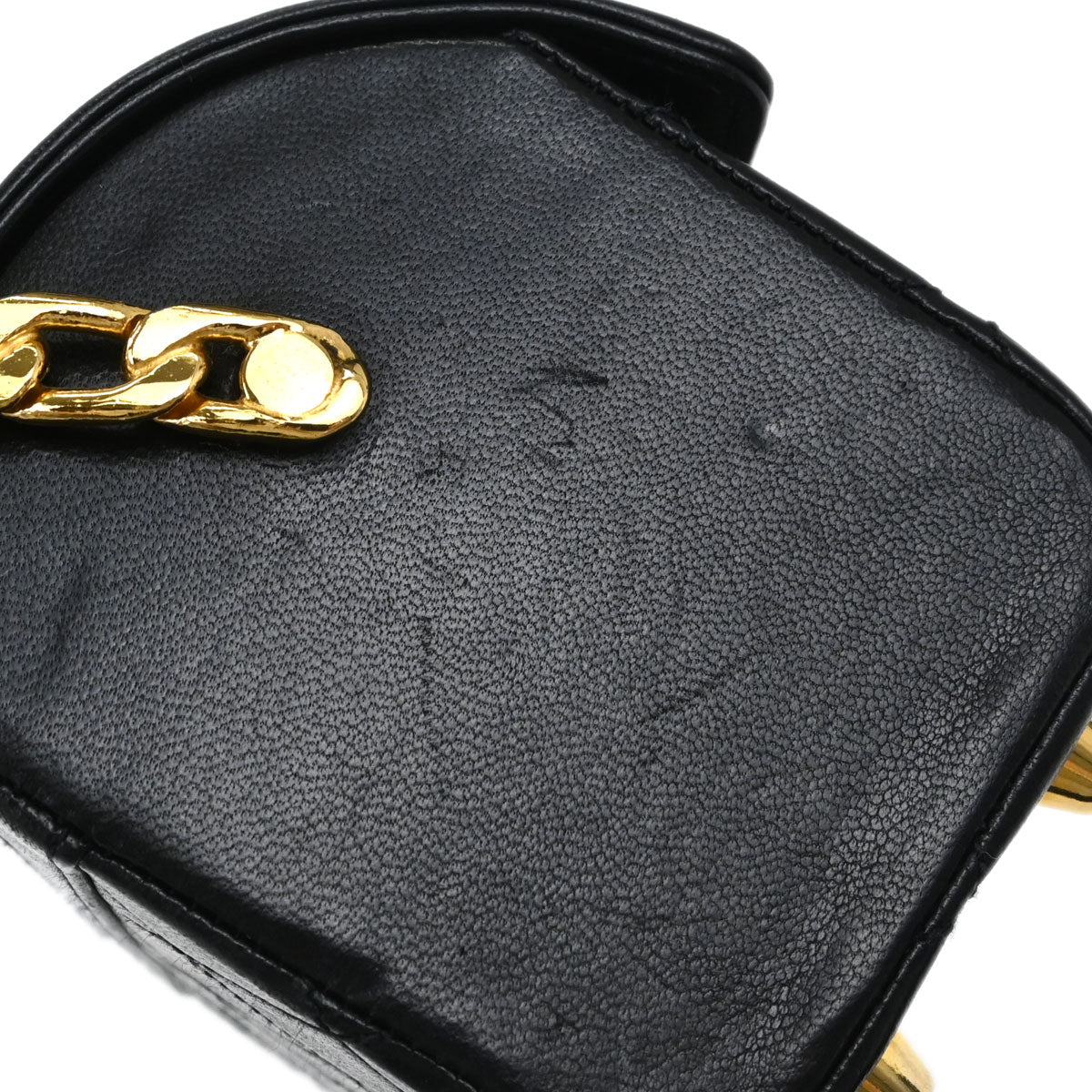 Chanel Black Lambskin Vanity Handbag
