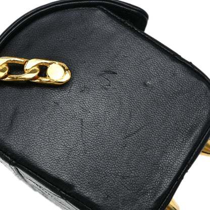 Chanel Black Lambskin Vanity Handbag
