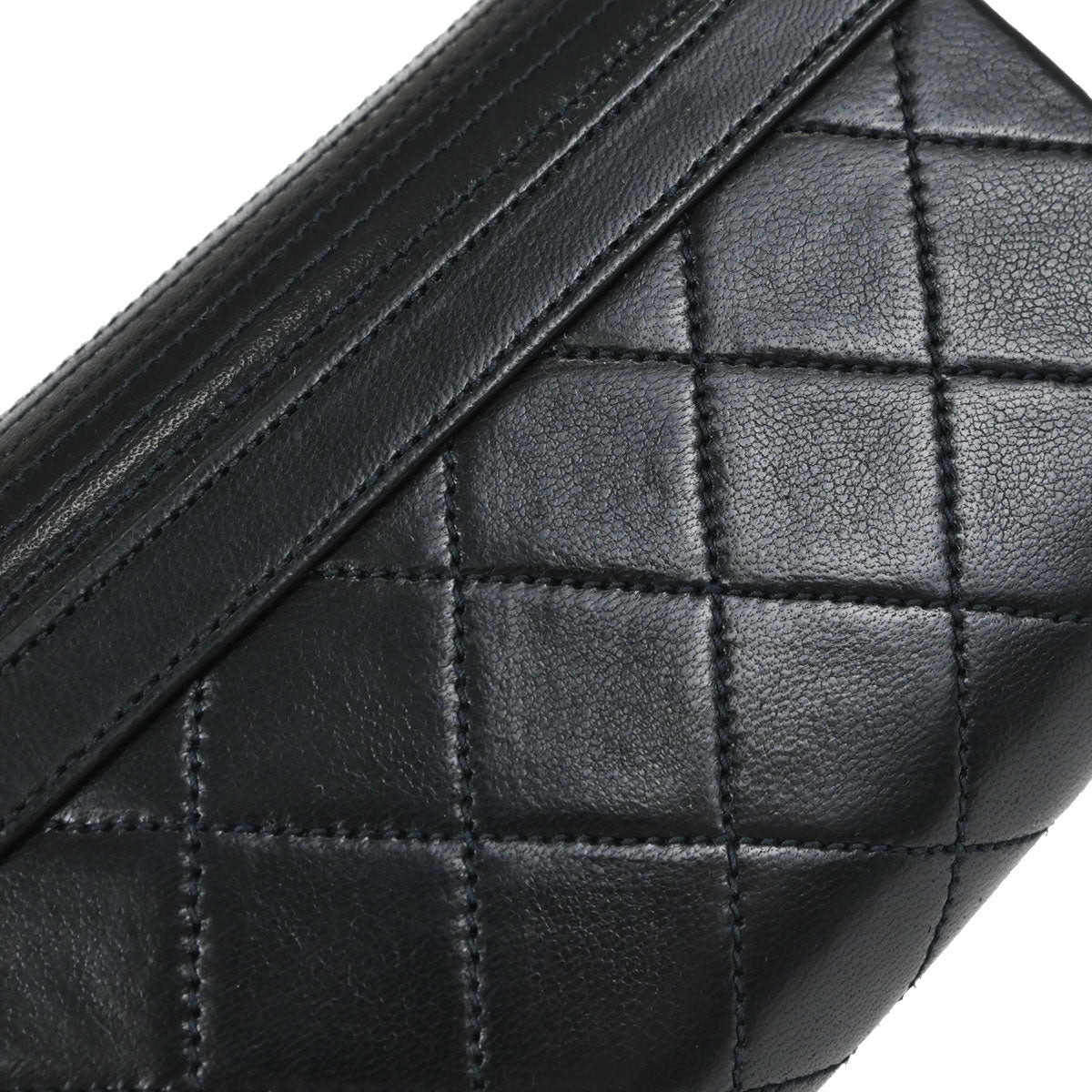 Chanel Black Lambskin Vanity Handbag