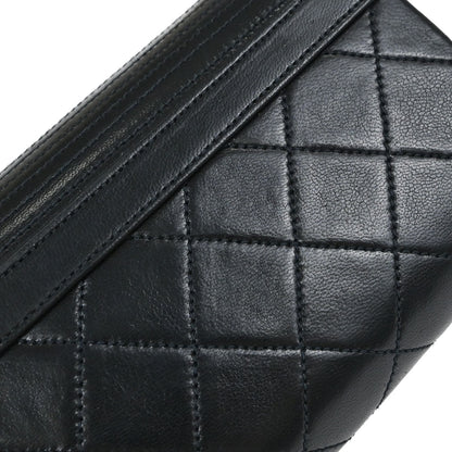 Chanel Black Lambskin Vanity Handbag