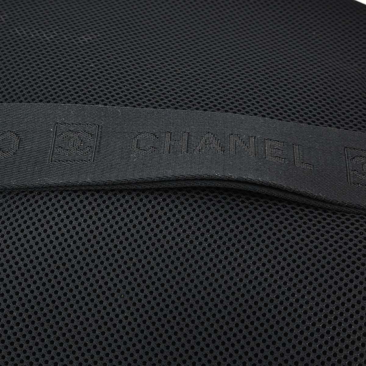 Chanel 2003-2004 White Nylon Sport Line Tennis Racket Case Shoulder Bag