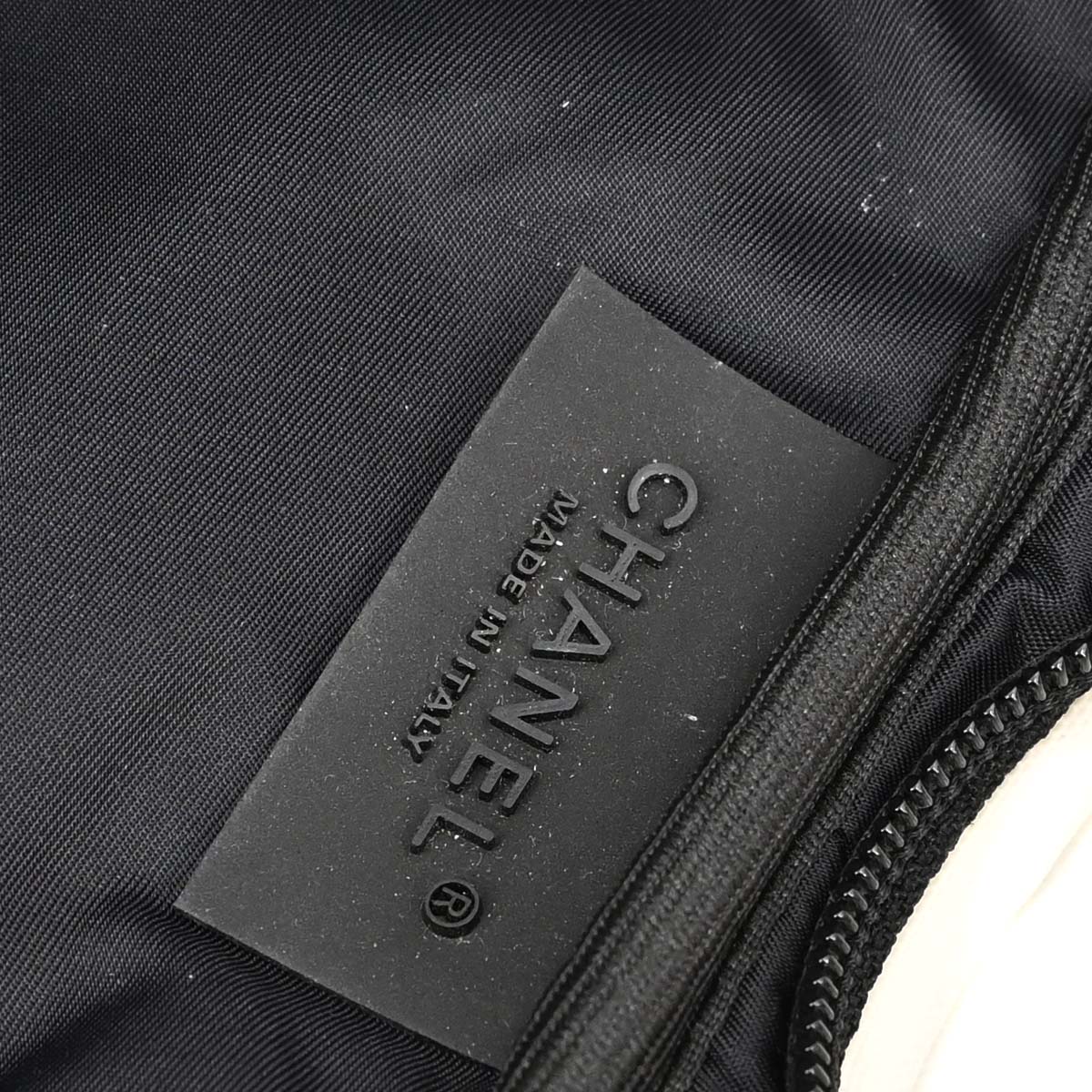 Chanel 2003-2004 White Nylon Sport Line Tennis Racket Case Shoulder Bag