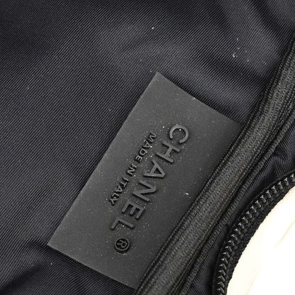 Chanel 2003-2004 White Nylon Sport Line Tennis Racket Case Shoulder Bag