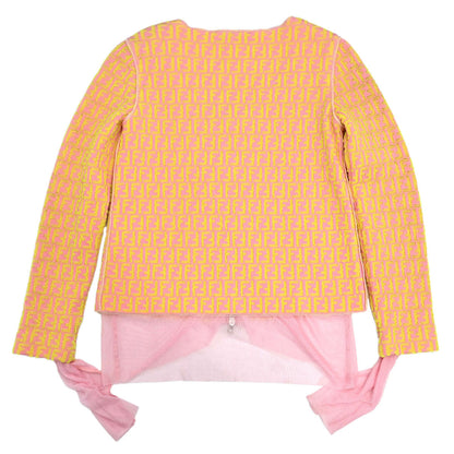 Fendi Zip Up Jacket Zucchino Yellow Pink #40