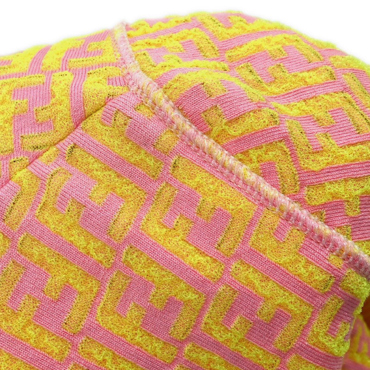 Fendi Zip Up Jacket Zucchino Yellow Pink #40