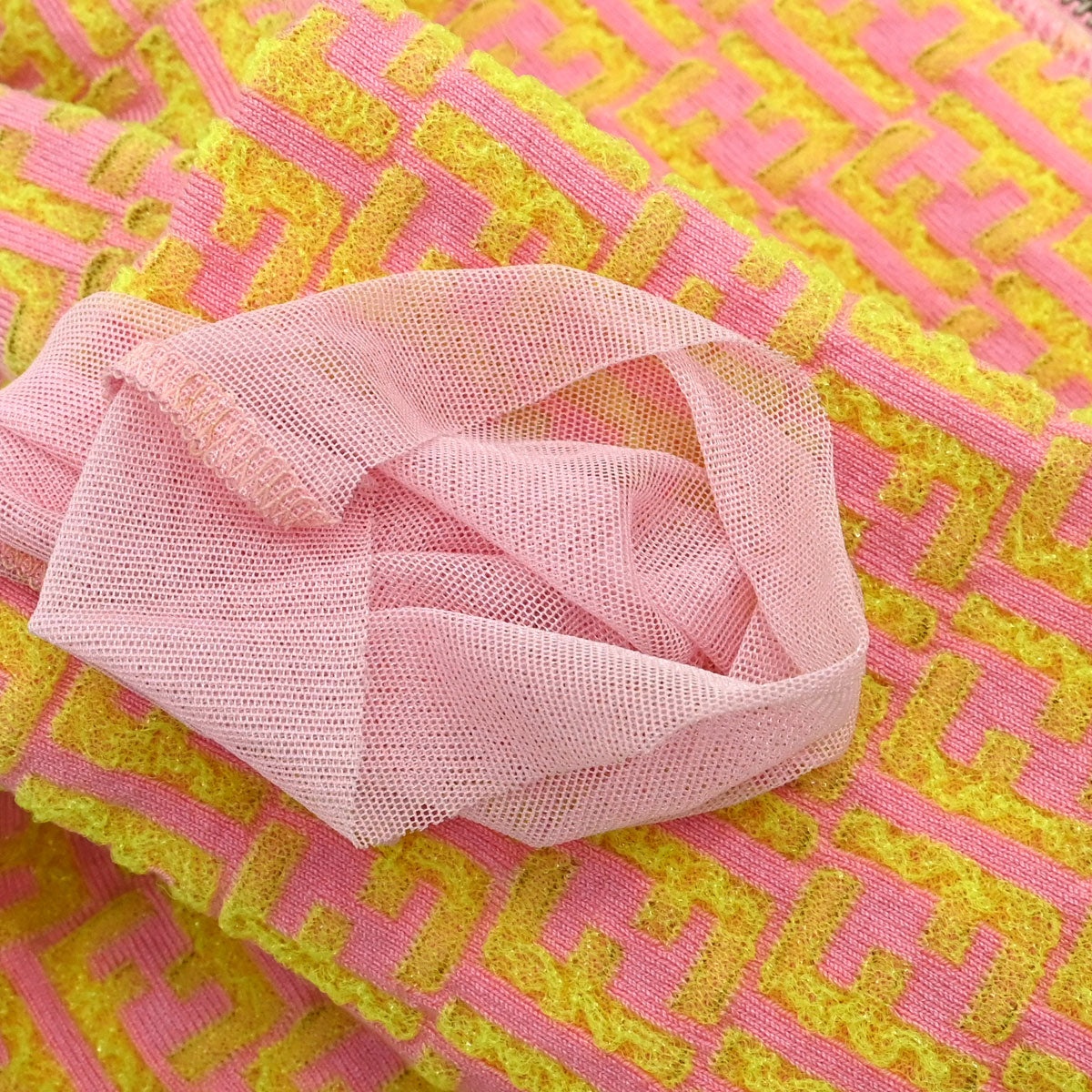 Fendi Zip Up Jacket Zucchino Yellow Pink #40