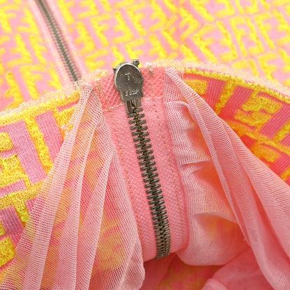 Fendi Zip Up Jacket Zucchino Yellow Pink #40