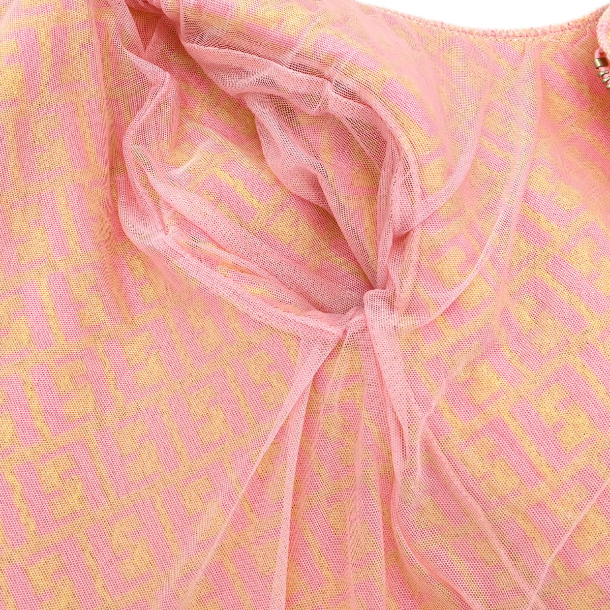 Fendi Zip Up Jacket Zucchino Yellow Pink #40
