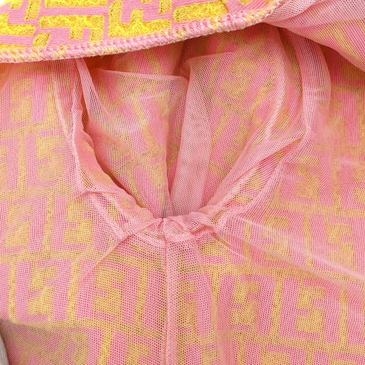 Fendi Zip Up Jacket Zucchino Yellow Pink #40