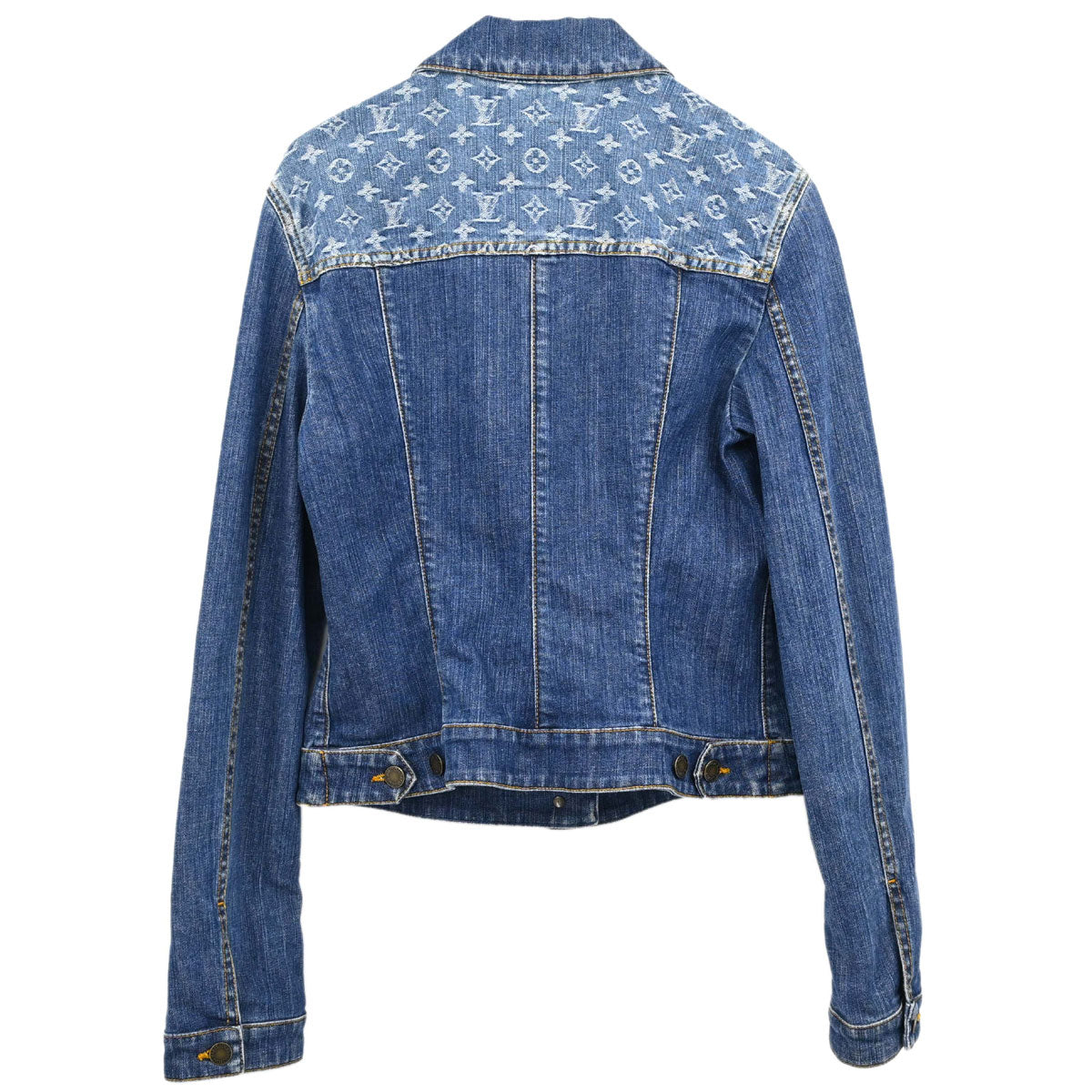 Louis Vuitton 2008 Monogram Denim Jacket Blue #40