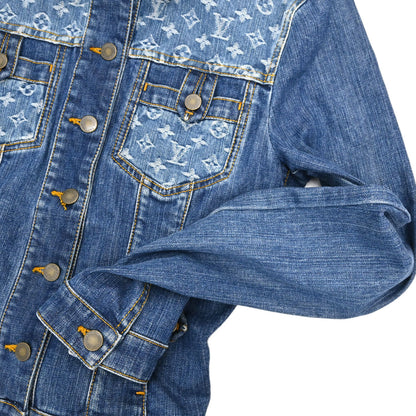 Louis Vuitton 2008 Monogram Denim Jacket Blue #40