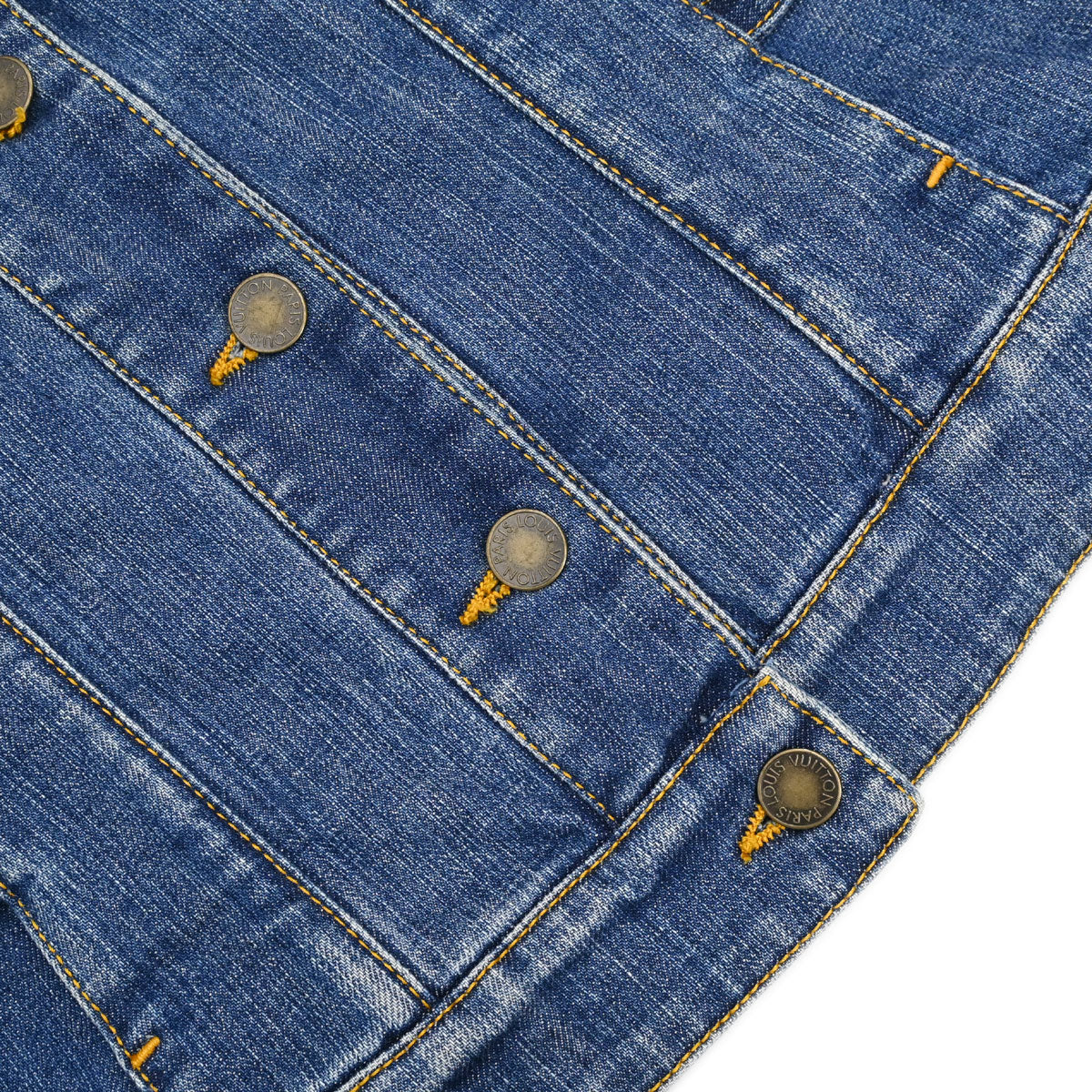 Louis Vuitton 2008 Monogram Denim Jacket Blue #40