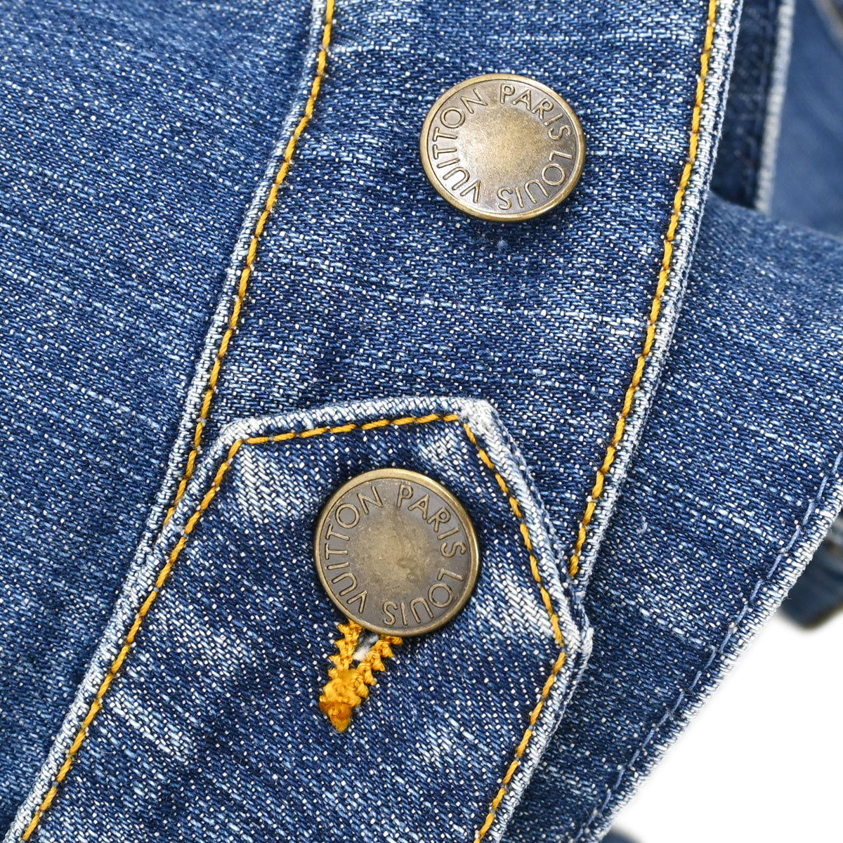 Louis Vuitton 2008 Monogram Denim Jacket Blue #40