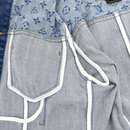 Louis Vuitton 2008 Monogram Denim Jacket Blue #40