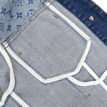 Louis Vuitton 2008 Monogram Denim Jacket Blue #40