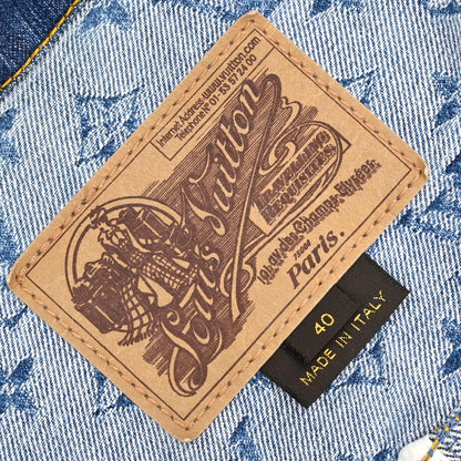 Louis Vuitton 2008 Monogram Denim Jacket Blue #40