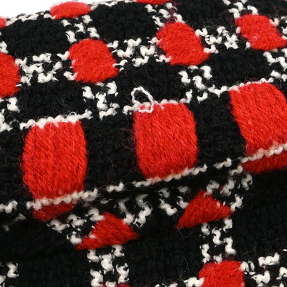 Chanel 2018 Coat Tweed Black Red #36