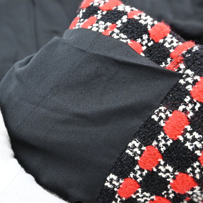 Chanel 2018 Coat Tweed Black Red #36