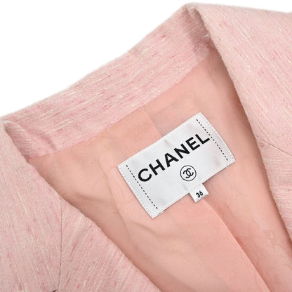 Chanel 2017 Single Breasted Jacket Pink #36