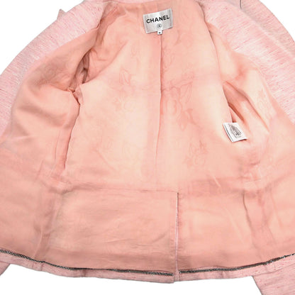 Chanel 2017 Single Breasted Jacket Pink #36