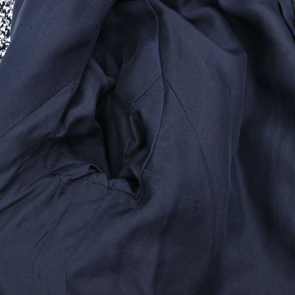 Chanel Tweed Collarless Jacket Navy