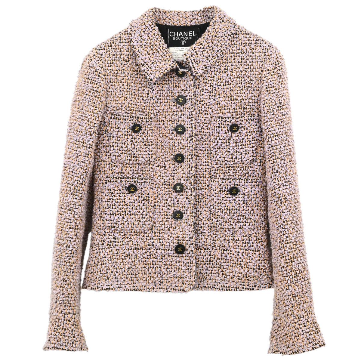 Chanel 1994 Tweed Jacket Light Purple #40