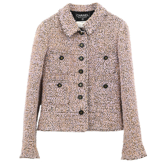 Chanel 1994 Tweed Jacket Light Purple #40